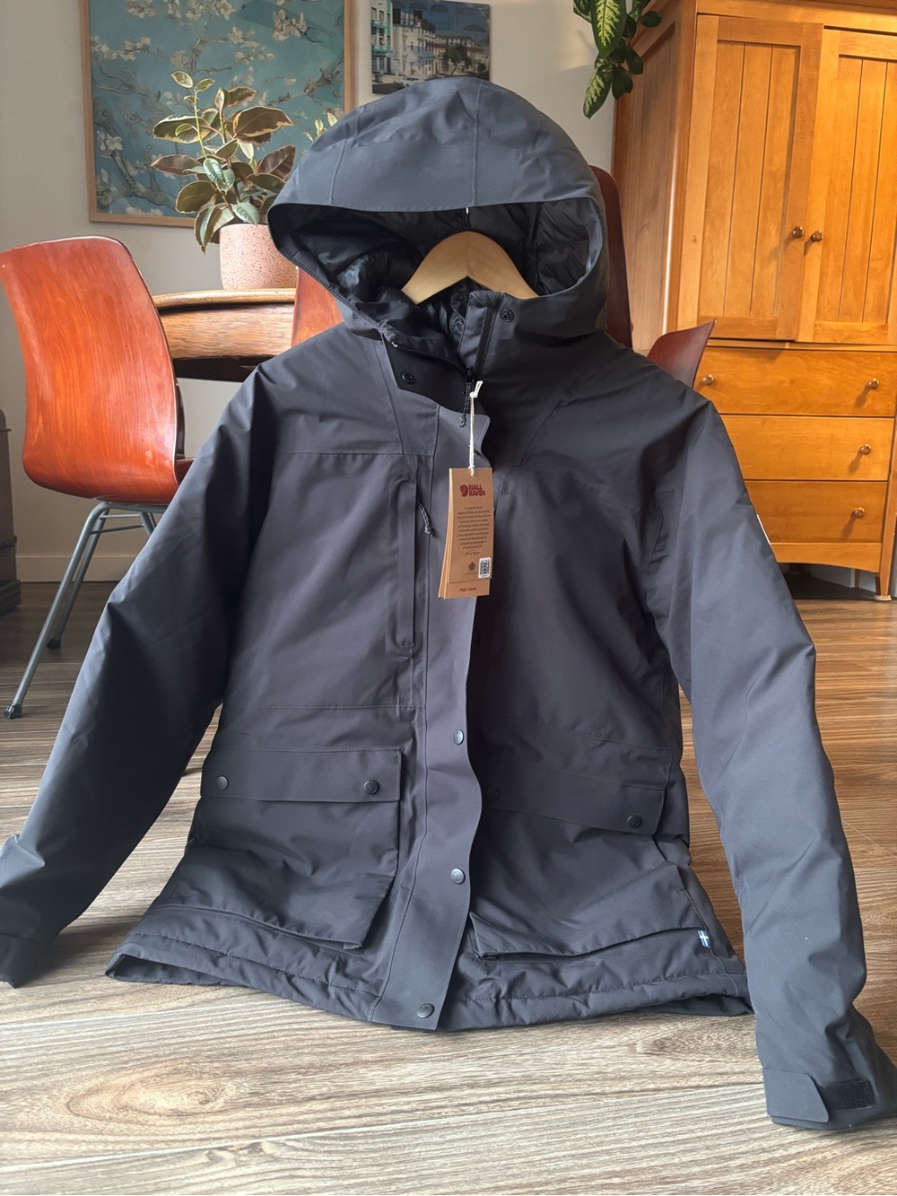 Fjallraven HC Hydratic Padded Jacket Black W Medium-Large (or men's small)